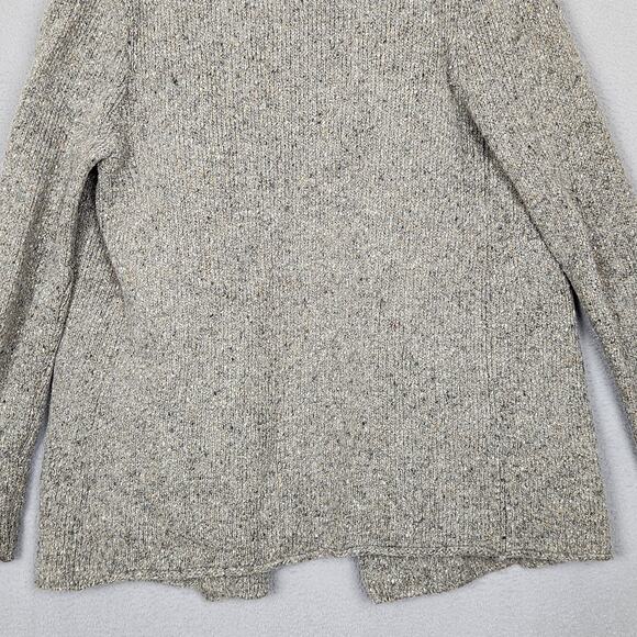 Vince Sweater Womens Medium Gray Hooded Open Front Wool Blend Cardigan 72676 - Picture 9 of 13